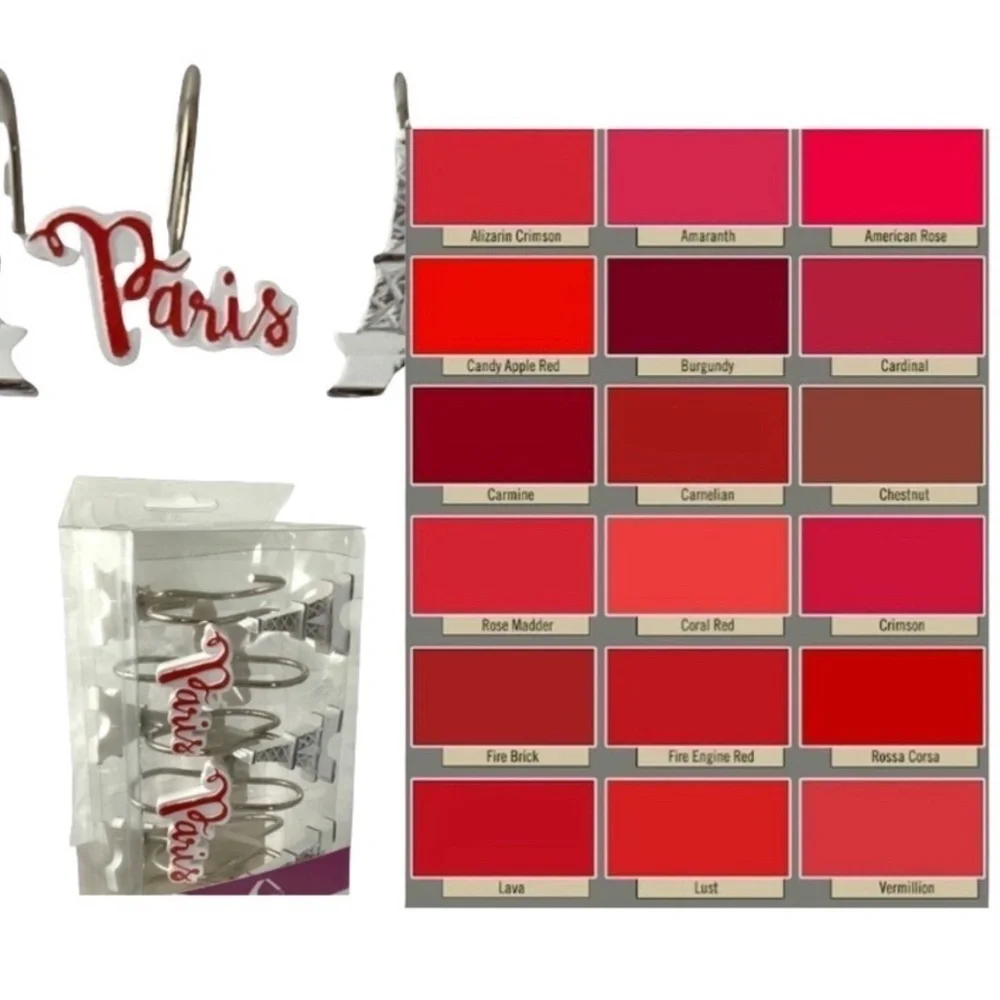 Paris Kiss Eiffel Tower Material Shower Curtain 72 In X 72 In
